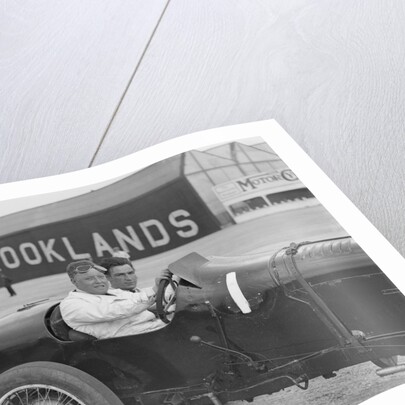 Coppa Florio type Sunbeam of EL Bouts, Surbiton Motor Club race meeting, Brooklands, Surrey, 1928 by Bill Brunell