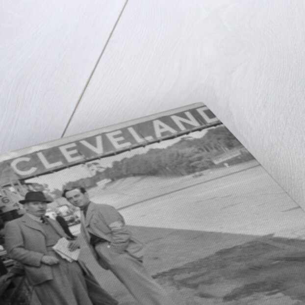 Major Blake Bale by the pits at Brooklands, Surrey, c1930s(?) by Bill Brunell