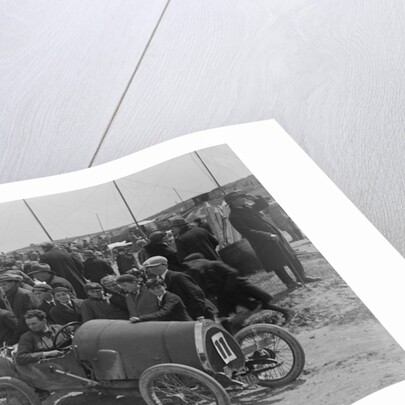 Raymond Mays' Bugatti Brescia and JS Chance's Enfield Allday, Porthcawl Speed Trials, Wales, 1922 by Bill Brunell