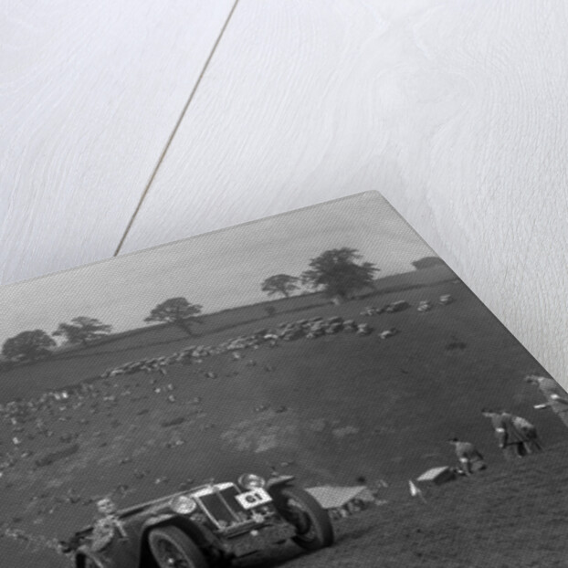 MG Magnette competing in the MG Car Club Rushmere Hillclimb, Shropshire, 1935 by Bill Brunell