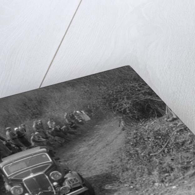 Ford V8 of Major DEM Douglas-Morris competing in the MCC Lands End Trial, 1935 by Bill Brunell