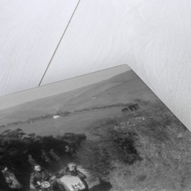 990 cc AJS and sidecar of M Laidlaw at the MCC Lands End Trial, Beggars Roost, Devon, 1936 by Bill Brunell