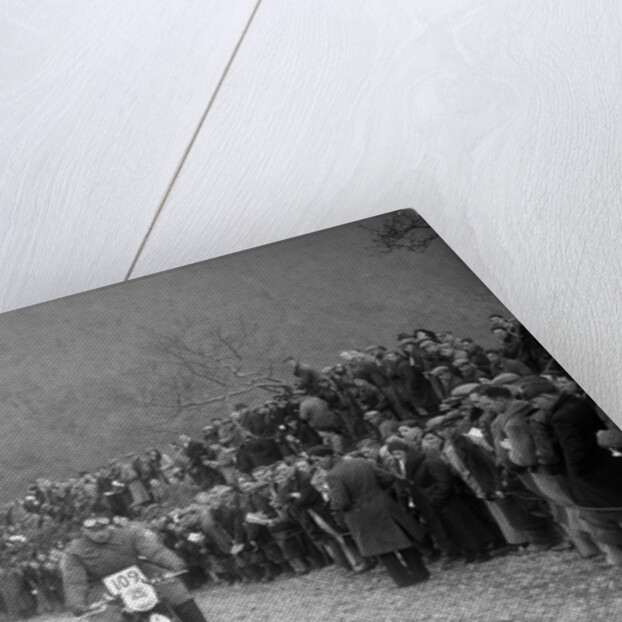 347 cc AJS of RW Cassam competing in the MCC Lands End Trial, Beggars Roost, Devon, 1936 by Bill Brunell