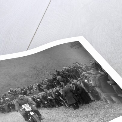 347 cc AJS of RW Cassam competing in the MCC Lands End Trial, Beggars Roost, Devon, 1936 by Bill Brunell