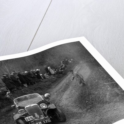 Singer Le Mans of J Eason-Gibson competing in the MCC Lands End Trial, 1935 by Bill Brunell