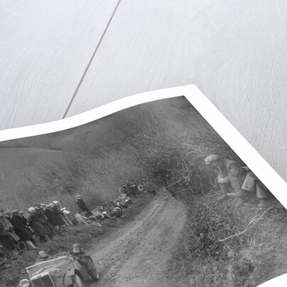 MG PA of Jack Bastock of the Cream Cracker Team competing in the MCC Lands End Trial, 1935 by Bill Brunell