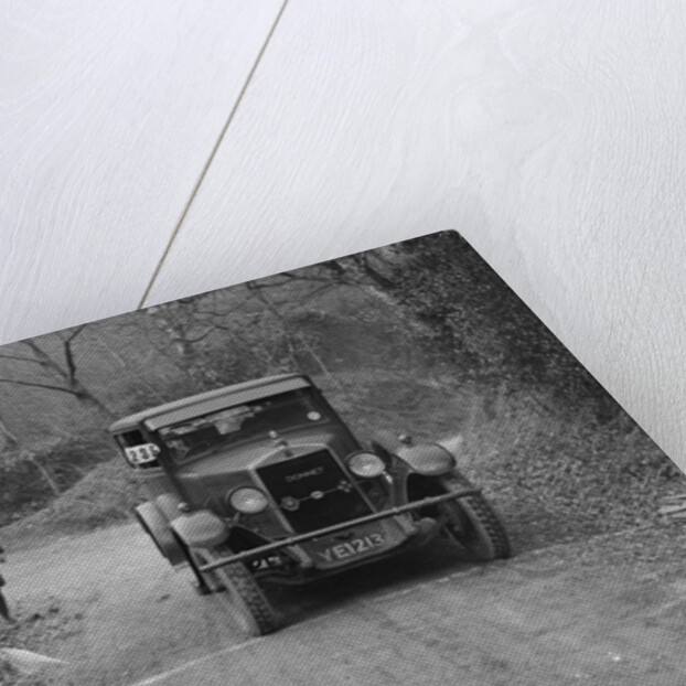 Kittu Brunell watching a Donnet competing in the Sunbeam Motor Car Club Bognor Trial, 1929 by Bill Brunell