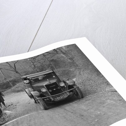 Kittu Brunell watching a Donnet competing in the Sunbeam Motor Car Club Bognor Trial, 1929 by Bill Brunell