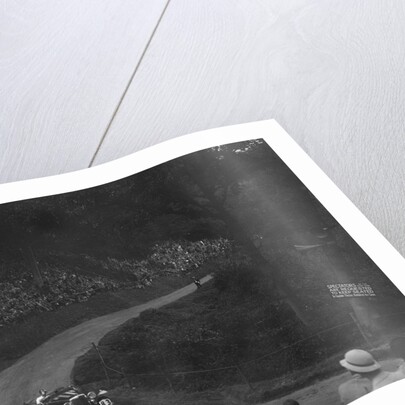 Unidentified open 4-seater car competing in the Shelsley Walsh Hillclimb, Worcestershire, 1935 by Bill Brunell