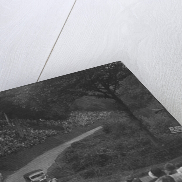 Ford V8 saloon competing in the Shelsley Walsh Hillclimb, Worcestershire, 1935 by Bill Brunell