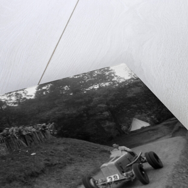 ERA of Raymond Mays competing in the Shelsley Walsh Hillclimb, Worcestershire, 1935 by Bill Brunell