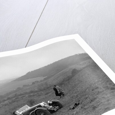 Aston Martin competing in the London Motor Club Coventry Cup Trial, Knatts Hill, Kent, 1938 by Bill Brunell