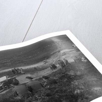 Morris Minor competing in a motoring trial, Bagshot Heath, Surrey, 1930s by Bill Brunell