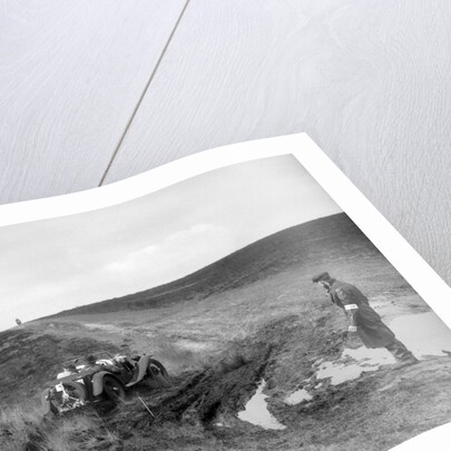 Swept-wing MG J2 competing in a motoring trial, Bagshot Heath, Surrey, 1930s by Bill Brunell