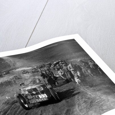 1932 MG J2 competing in a motoring trial, Bagshot Heath, Surrey, 1930s by Bill Brunell