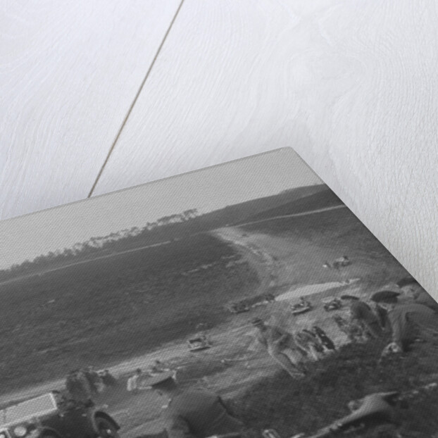 1931 Morris Minor open 2-seater competing in a motoring trial, Bagshot Heath, Surrey, 1930s by Bill Brunell