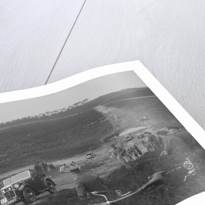 1931 Morris Minor open 2-seater competing in a motoring trial, Bagshot Heath, Surrey, 1930s by Bill Brunell