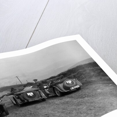 MG F type, Wolseley Hornet and MG Magnette at the Sunbac Inter-Club Team Trial, 1935 by Bill Brunell