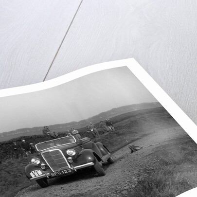 Ford V8 drophead of Viscount Chetwynd competing in the Sunbac Inter-Club Team Trial, 1935 by Bill Brunell