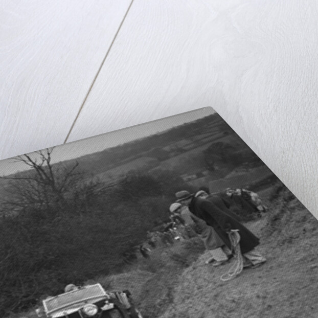 MG TA of F Wallace competing in the MG Car Club Midland Centre Trial, 1938 by Bill Brunell