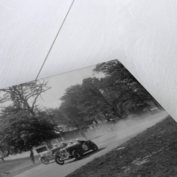 Two Wolseleys racing, Donington Park Race Meeting, Leicestershire, 1933 by Bill Brunell