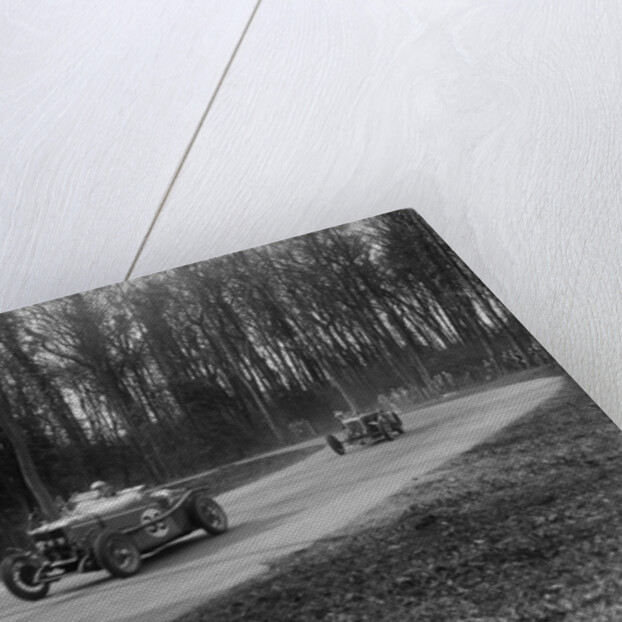 MG Magnette and Frazer-Nash Byfleet II racing at Donington Park, Leicestershire, 1930s by Bill Brunell