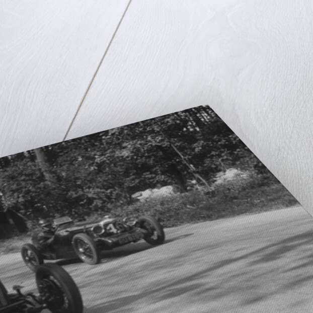 Two Riley Brooklands racing at Donington Park, Leicestershire, 1930s by Bill Brunell