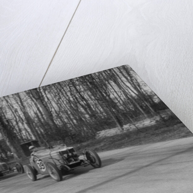 MG Magnette leading a Frazer-Nash Shelsley at Donington Park, Leicestershire, 1930s by Bill Brunell