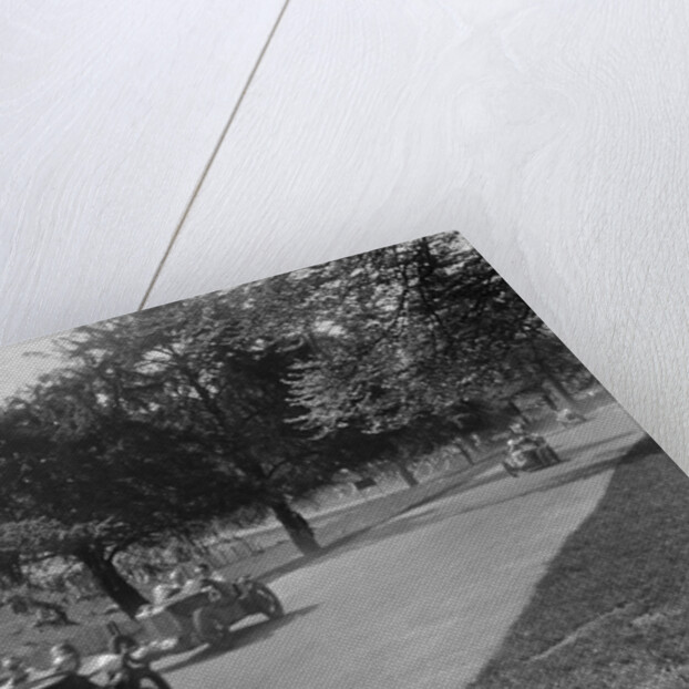 Austin Ulster leading a MG Magnette at Donington Park, Leicestershire, 1930s by Bill Brunell