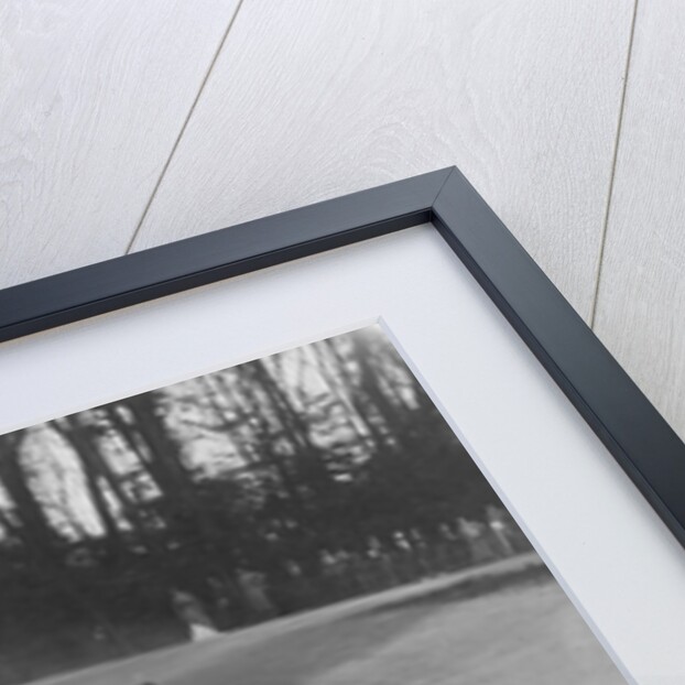 Two Frazer-Nash cars racing at Donington Park, Leicestershire, 1930s by Bill Brunell