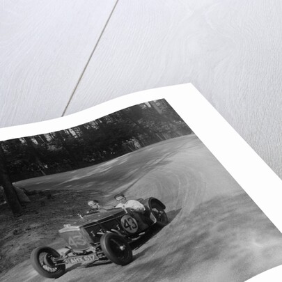 Frazer-Nash TT replica racing at Donington Park, Leicestershire, 1935 by Bill Brunell