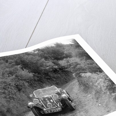 Singer Le Mans competing in the Mid Surrey Automobile Club Barnstaple Trial, 1934 by Bill Brunell