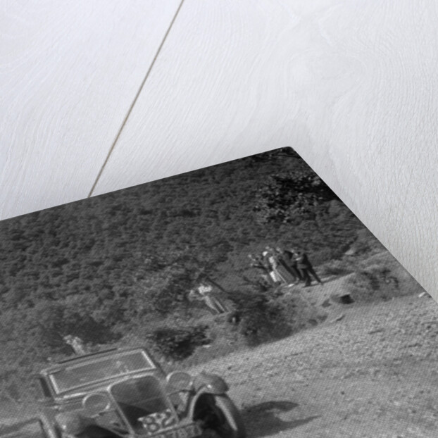 Singer 9 sports saloon competing in the Mid Surrey AC Barnstaple Trial, Beggars Roost, Devon, 1934 by Bill Brunell