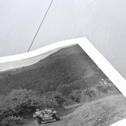 Singer 2-seater competing in the Mid Surrey AC Barnstaple Trial, Beggars Roost, Devon, 1934 by Bill Brunell