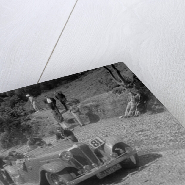 Jaguar SS open 2-seater at the Mid Surrey AC Barnstaple Trial, Beggars Roost, Devon, 1934 by Bill Brunell