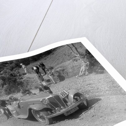 Jaguar SS open 2-seater at the Mid Surrey AC Barnstaple Trial, Beggars Roost, Devon, 1934 by Bill Brunell