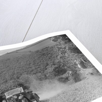 Riley 9 open 4-seater tourer at the Mid Surrey AC Barnstaple Trial, Beggars Roost, Devon, 1934 by Bill Brunell