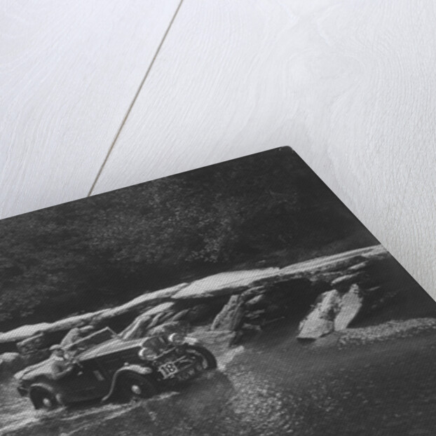 Triumph competing in the Mid Surrey AC Barnstaple Trial, Tarr Steps, Exmoor, Somerset, 1934 by Bill Brunell