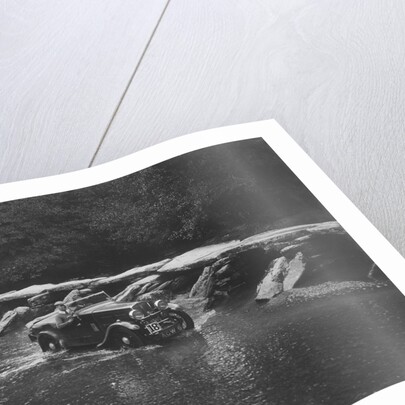 Triumph competing in the Mid Surrey AC Barnstaple Trial, Tarr Steps, Exmoor, Somerset, 1934 by Bill Brunell