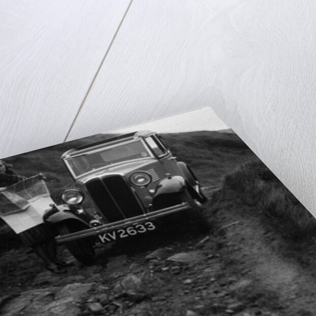 Kitty Brunell road testing a Standard Little Twelve saloon, c1932 by Bill Brunell