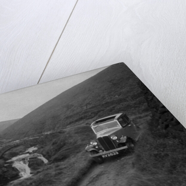 Kitty Brunell road testing a Standard Little Twelve saloon, c1932 by Bill Brunell