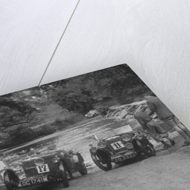 MG J2 and MG D type at the Mid Surrey AC Barnstaple Trial, Tarr Steps, Exmoor, 1934 by Bill Brunell