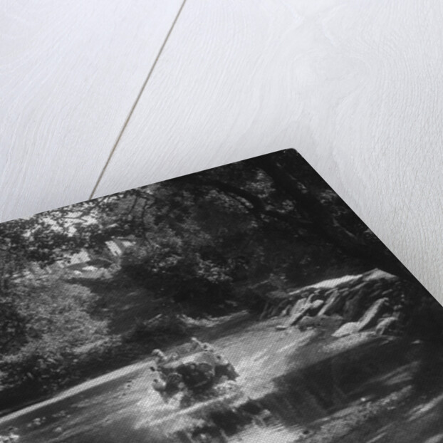 Lea-Francis competing in the Mid Surrey AC Barnstaple Trial, Tarr Steps, Exmoor, 1934 by Bill Brunell