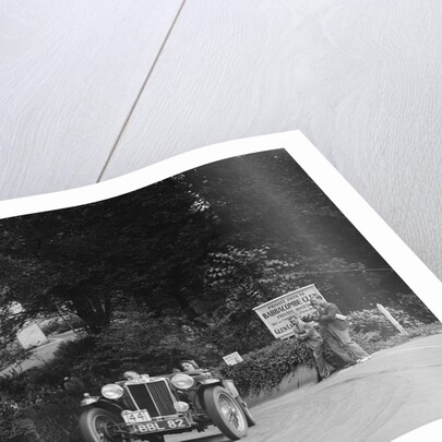 MG TA of RA MacDermid competing in the MCC Torquay Rally, Torbay, Devon, 1938 by Bill Brunell