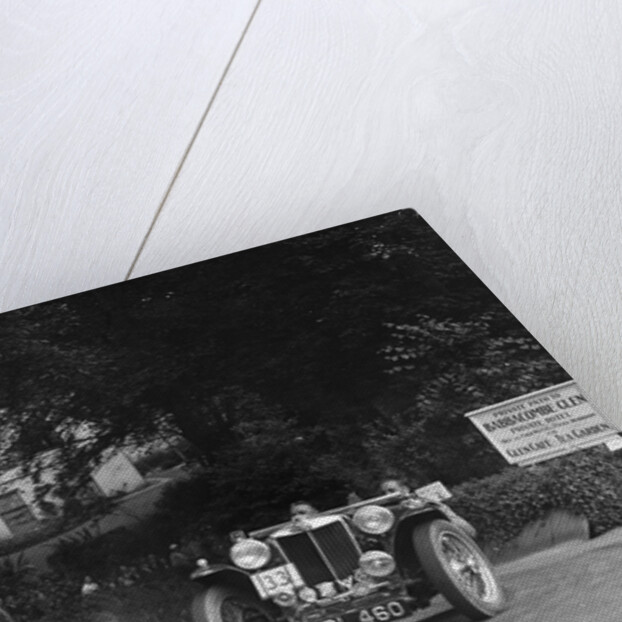 MG TA of FG Cornish competing in the MCC Torquay Rally, Torbay, Devon, 1938 by Bill Brunell