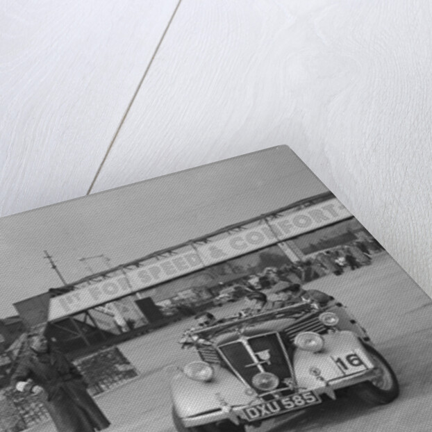 Renault open tourer competing in the JCC Rally, Brooklands, Surrey, 1939 by Bill Brunell