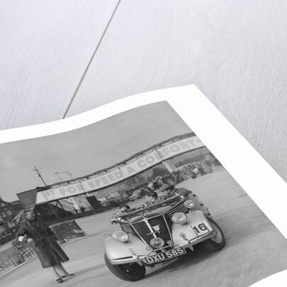 Renault open tourer competing in the JCC Rally, Brooklands, Surrey, 1939 by Bill Brunell