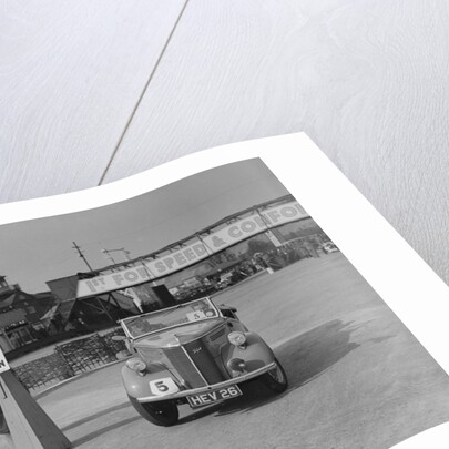 Ford Prefect tourer competing in the JCC Rally, Brooklands, Surrey, 1939 by Bill Brunell
