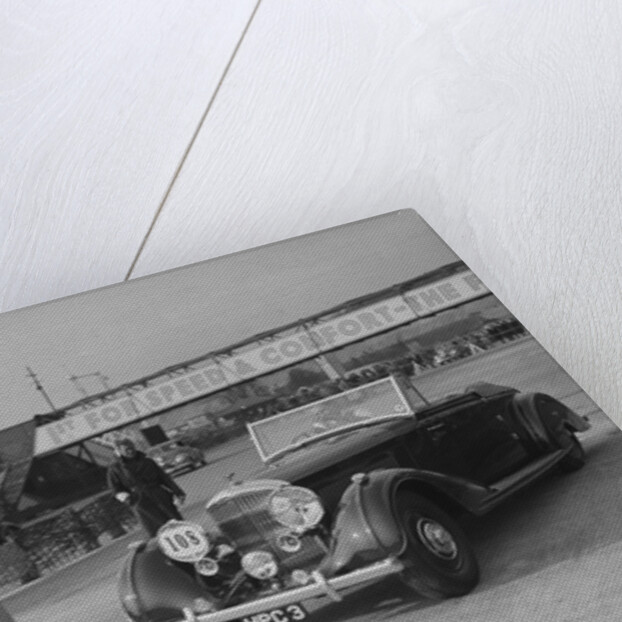 Bentley 4-seater tourer of GG Wood competing in the JCC Rally, Brooklands, Surrey, 1939 by Bill Brunell