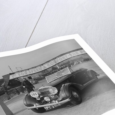 Bentley 4-seater tourer of GG Wood competing in the JCC Rally, Brooklands, Surrey, 1939 by Bill Brunell